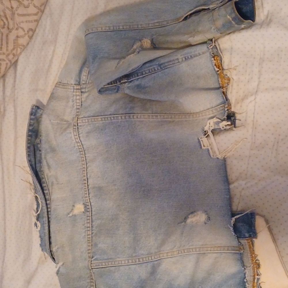 Boyish Jean's The Harvey denim jacket xs & BoyishxNina Klein tote - Picture 4 of 4